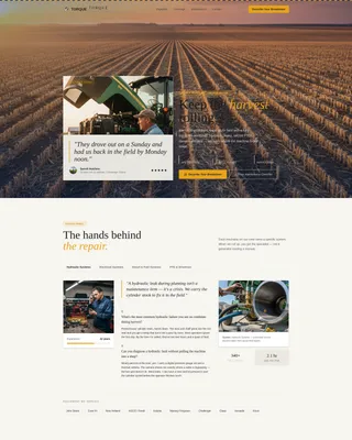 Farm Equipment Mechanic Business Reviews Website Template