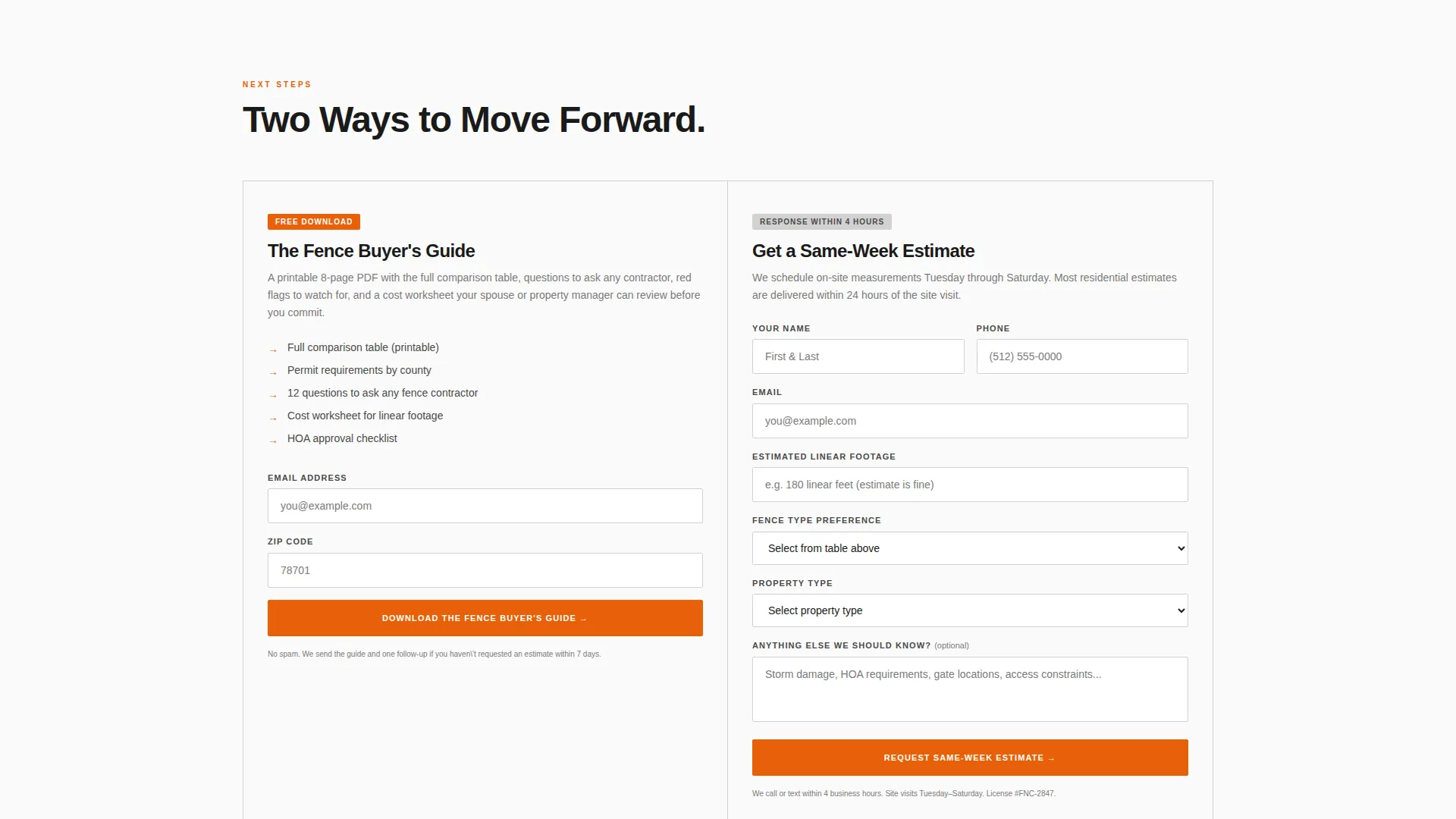Fence Builder Business Professional Website Template