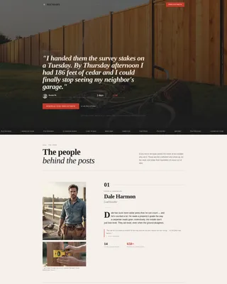 Licensed Vinyl Fencing Landing Page Template