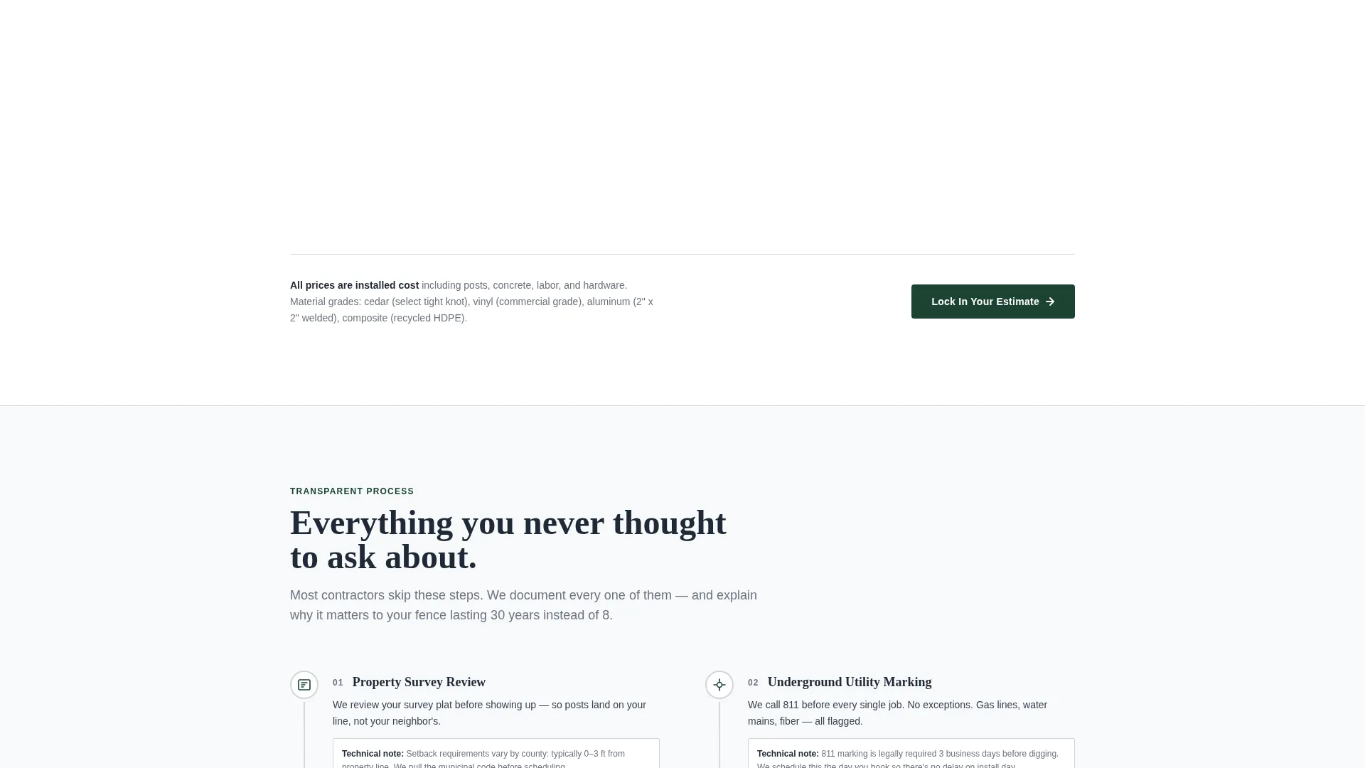 Fence Installer Marketing Specialist Booking Website Template