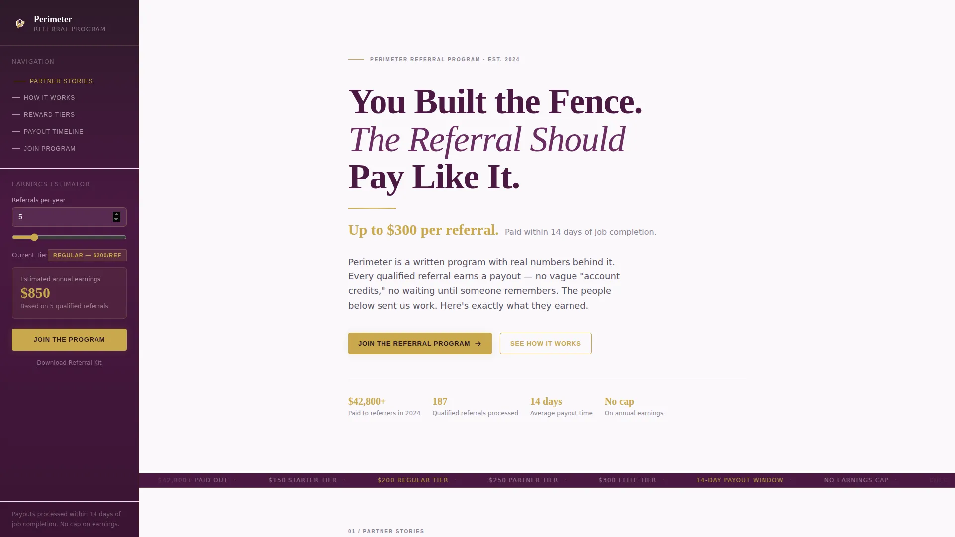 Fence Installer Marketing Cost Calculator Website Template