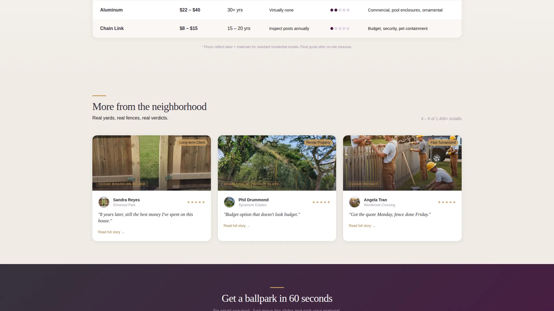 Fence Installer Marketing Advanced Booking Website Template
