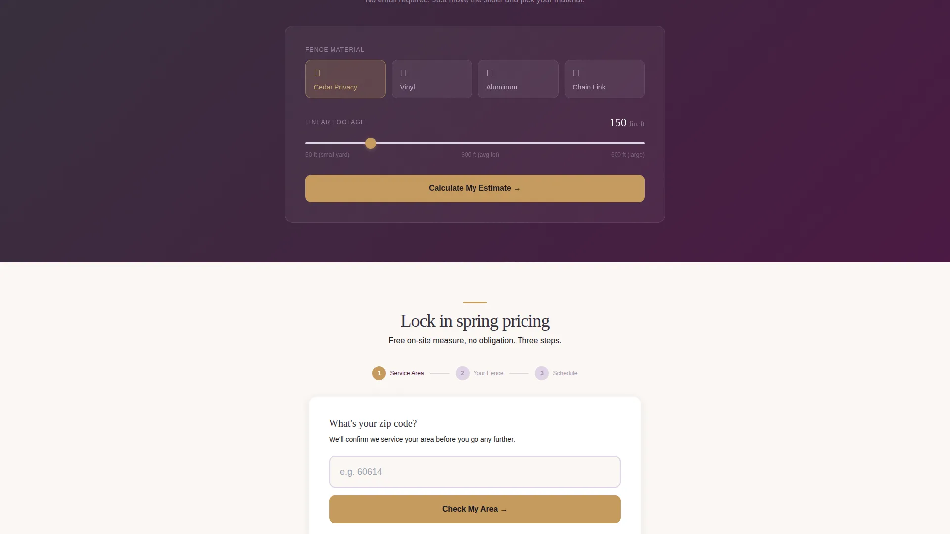 Fence Installer Marketing Advanced Booking Website Template