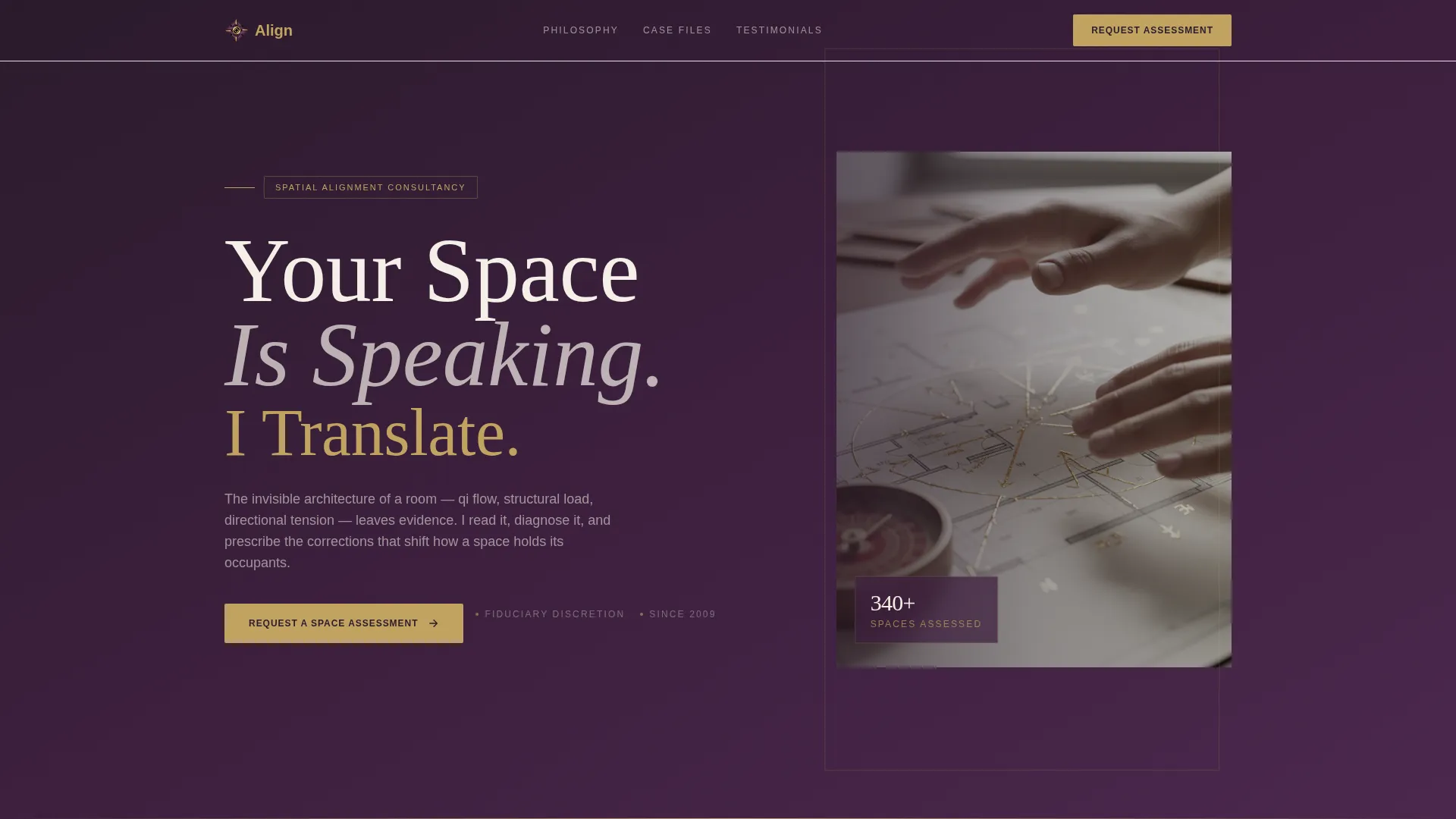 Expert Feng Shui Consultation Landing Page Template