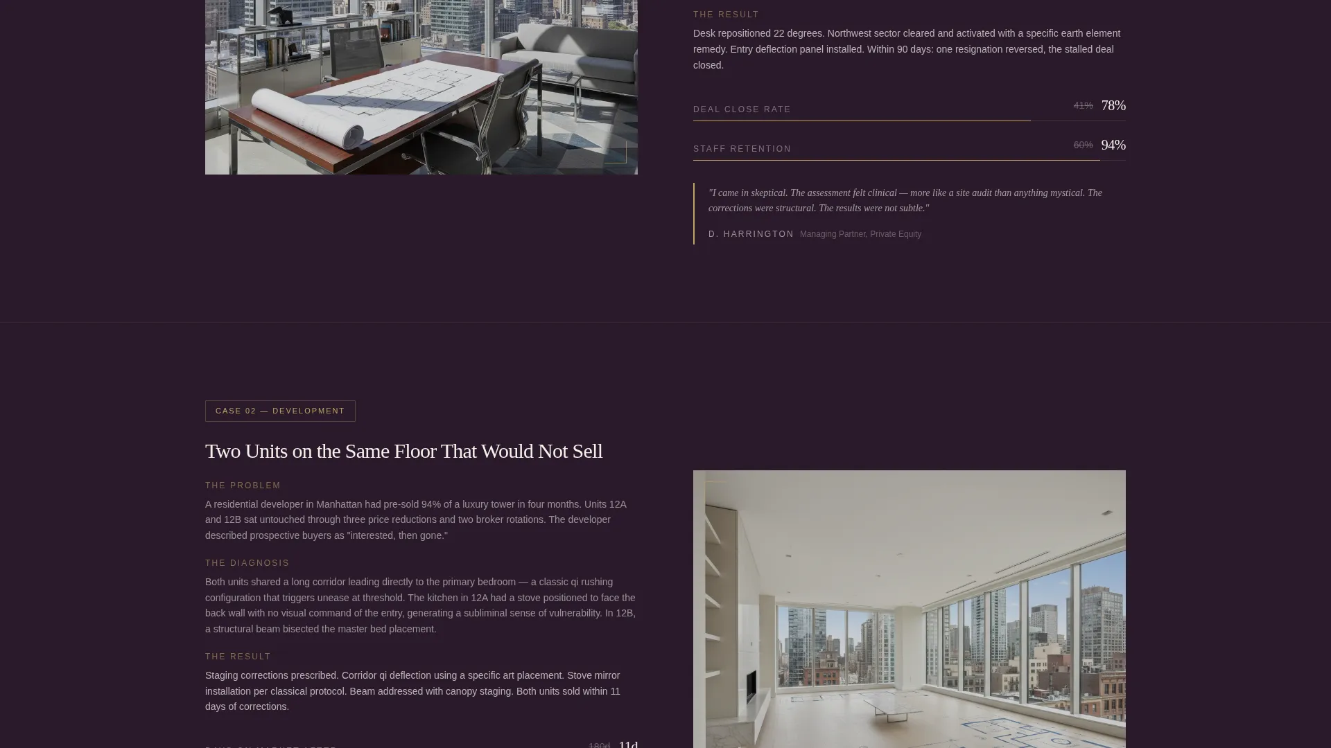 Expert Feng Shui Consultation Landing Page Template