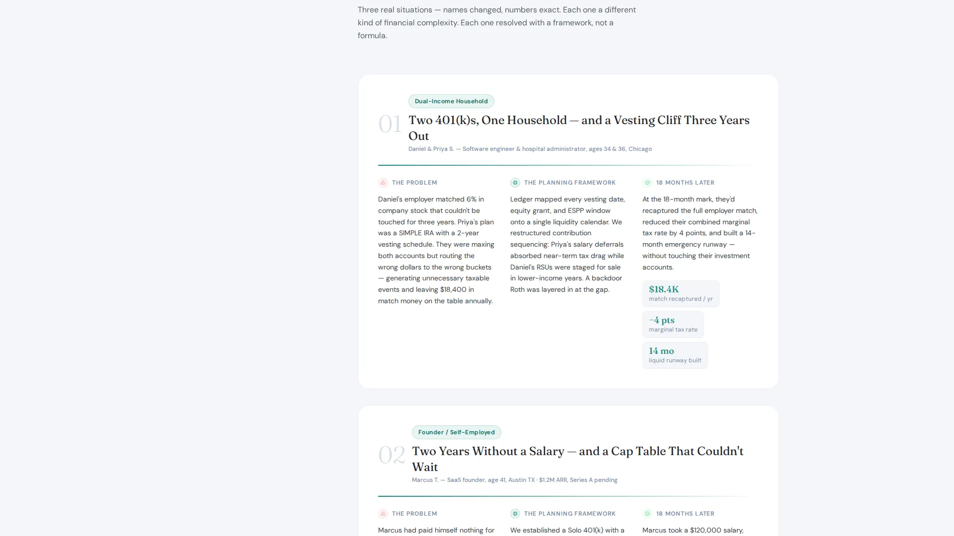 Trusted Financial Advisory Landing Page Template