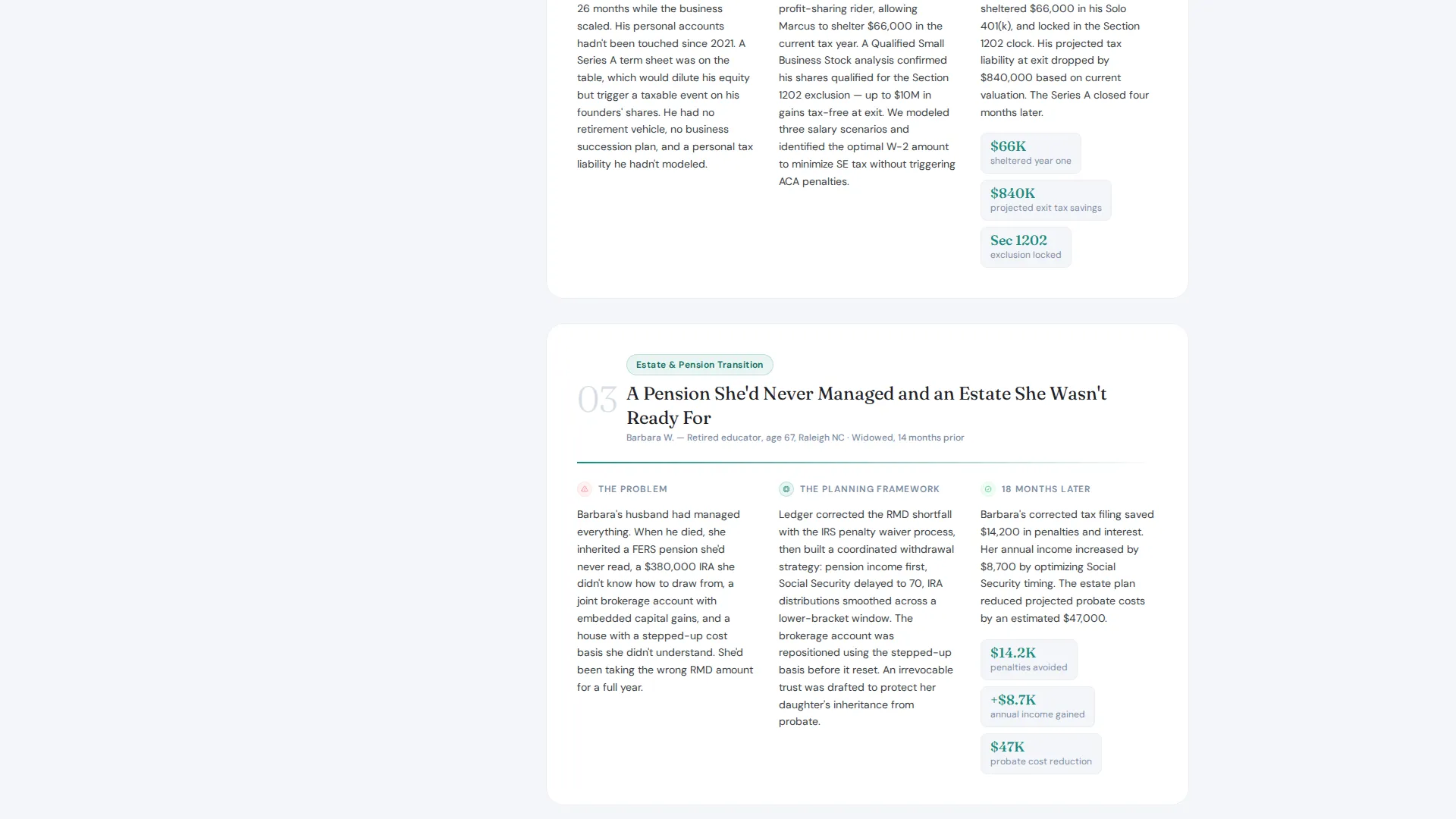 Trusted Financial Advisory Landing Page Template