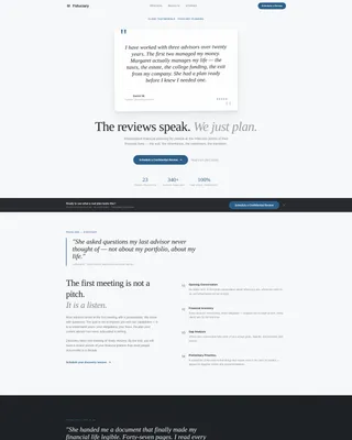 Financial Planner Reviews Website Template