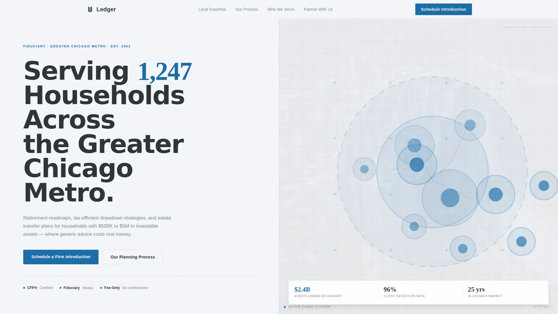 Financial Planner Professional Website Template