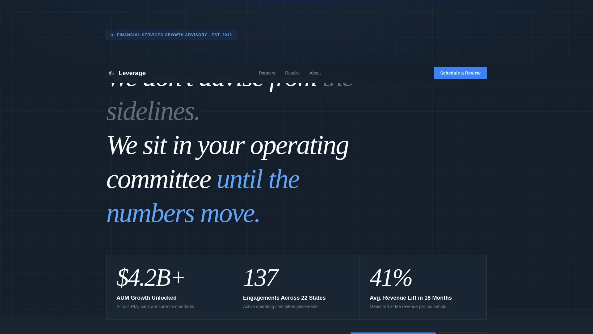 Financial Services Consulting Professional Website Template