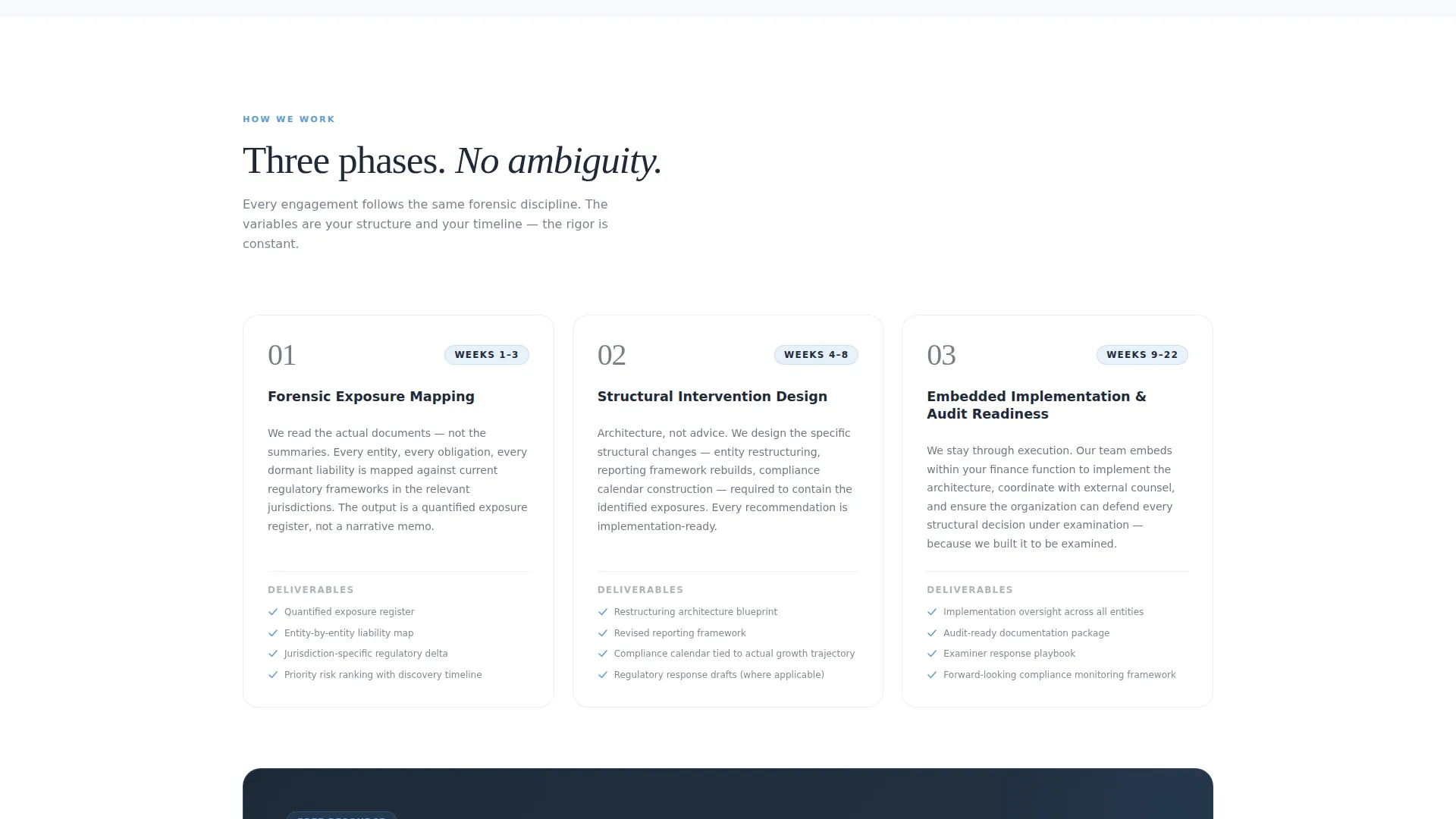 Financial Services Consulting Booking Website Template