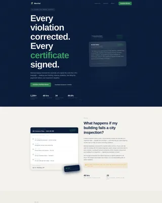 Fire Marshal Booking Website Template