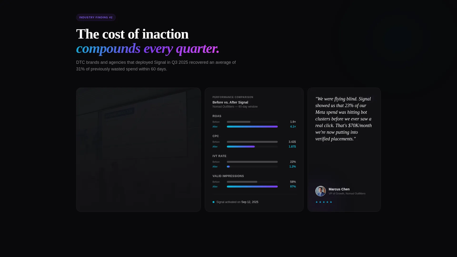 Adtech Bento Grid Landing Page Template