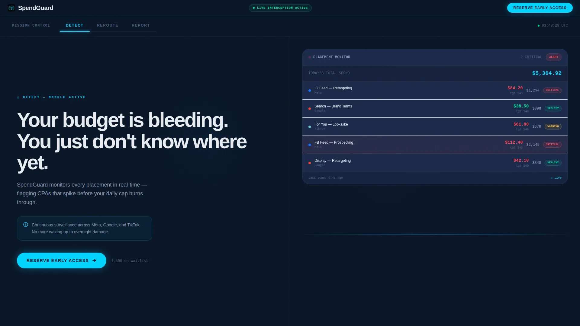 Adtech Waitlist Landing Page Template