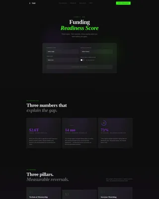AgTech Accelerator Funding Readiness Score Website Template