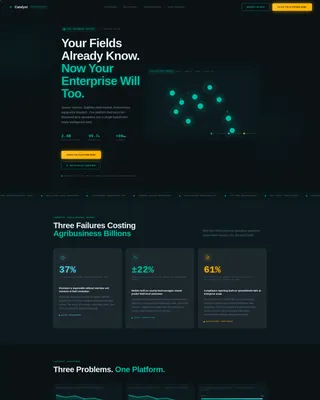 Agtech Enterprise Landing Page Template