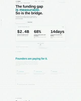 Agtech Pre-Seed Landing Page Template