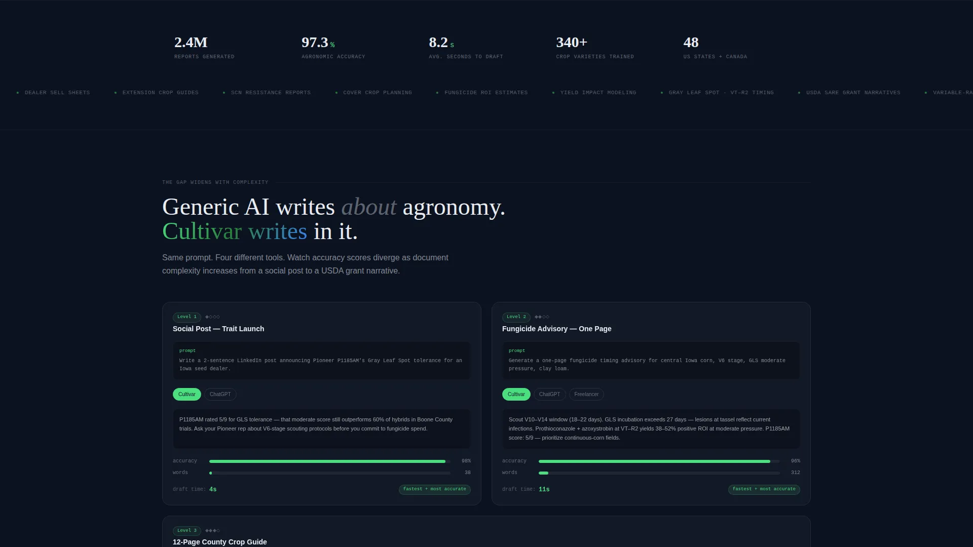 Farm Tech Landing Page Template