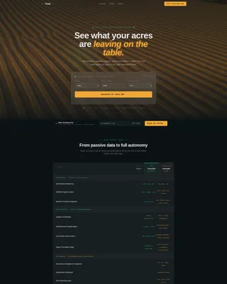 AI for Agriculture Cost Calculator Website Template