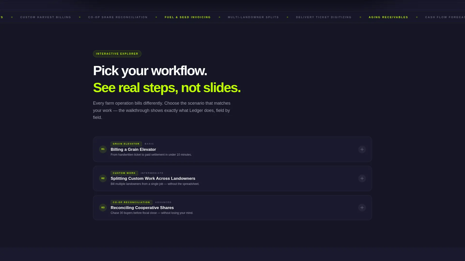 Agriculture Billing & Invoicing Landing Page Template