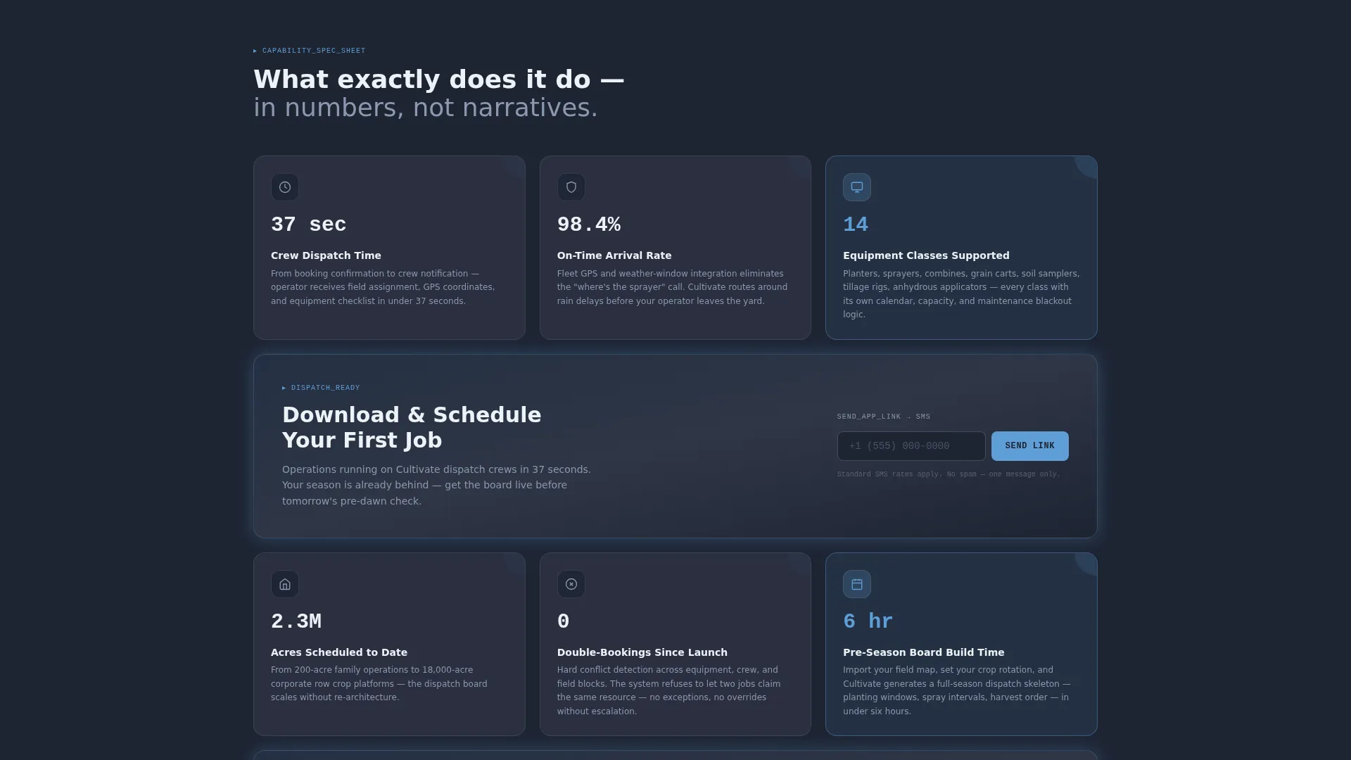 Agriculture Vertical SaaS Booking Website Template