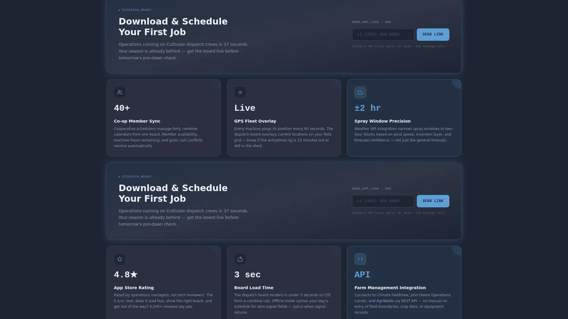 Agriculture Vertical SaaS Booking Website Template