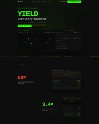 Agriculture CRM Dashboard Landing Page Template