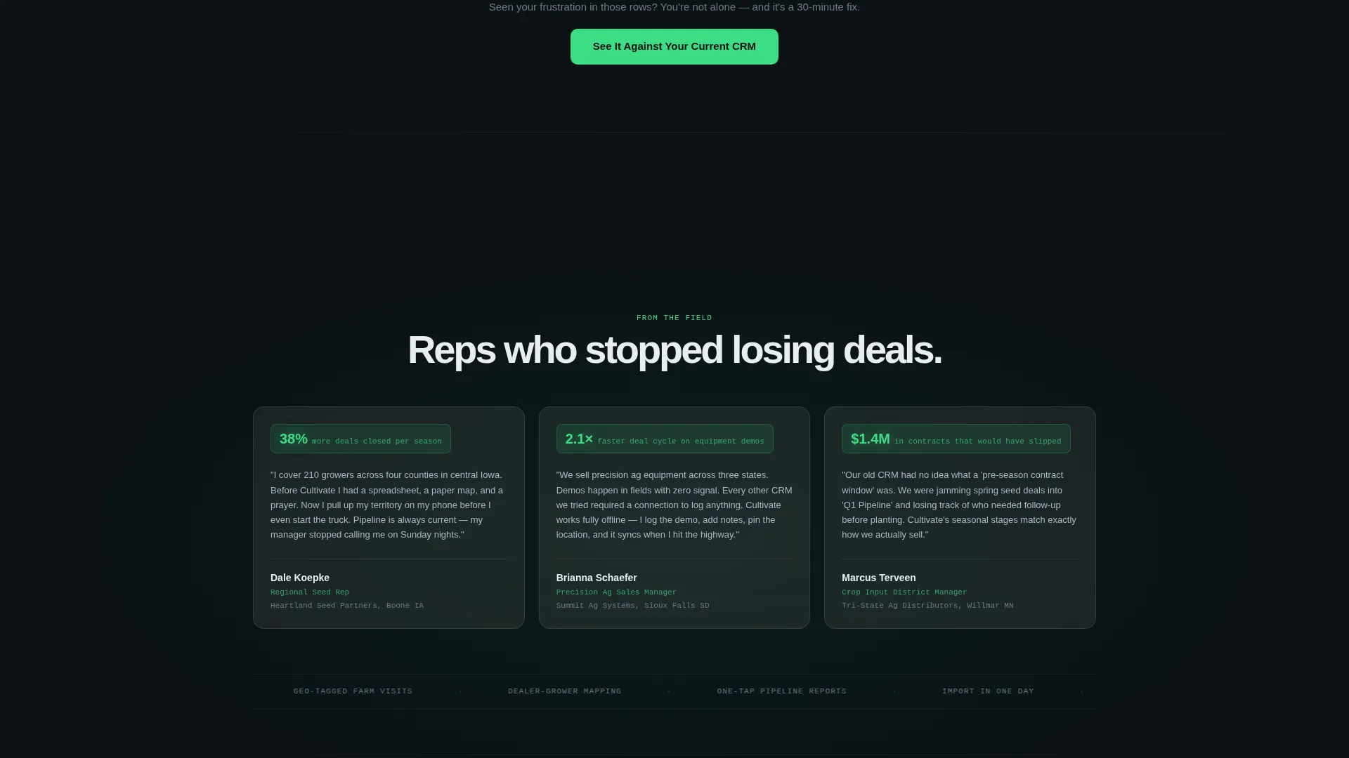 Agriculture Vertical SaaS Professional Website Template