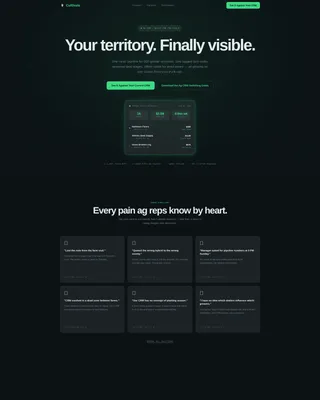 Agriculture Vertical SaaS Professional Website Template