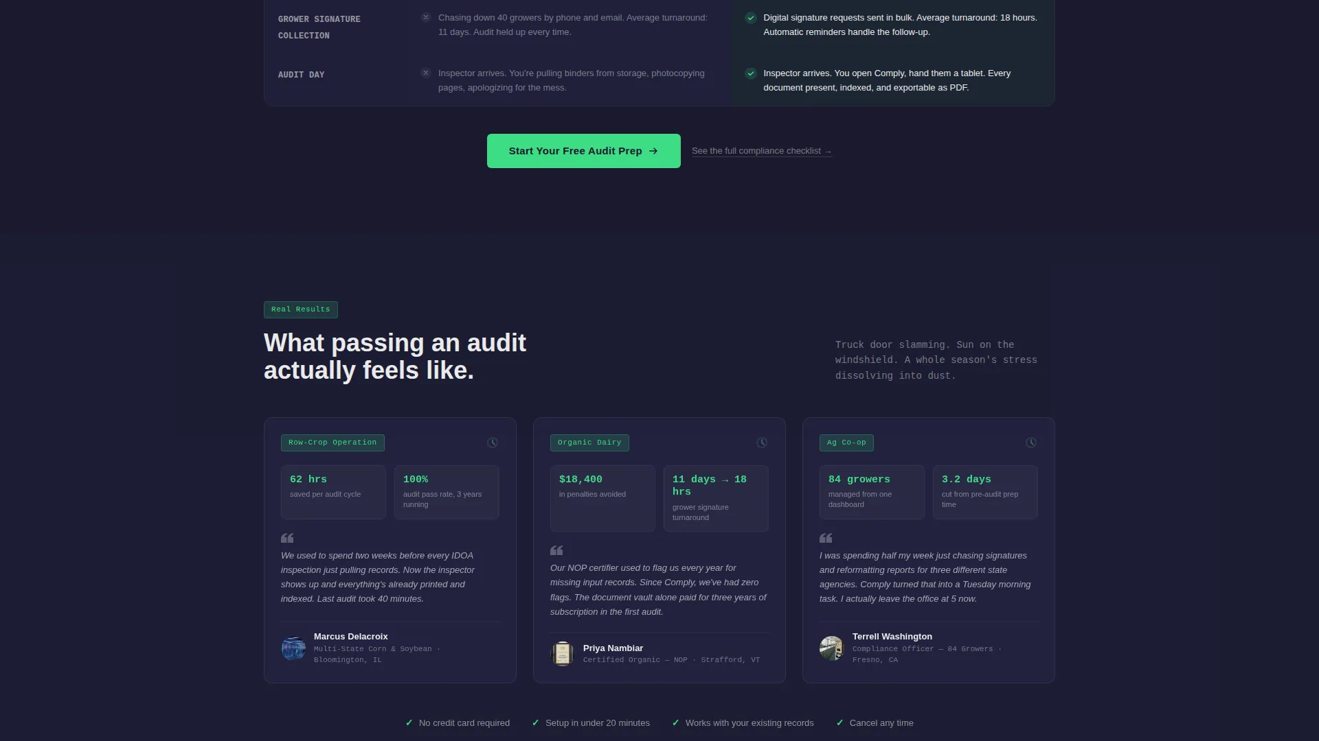 Agriculture Software Privacy Policy Website Template