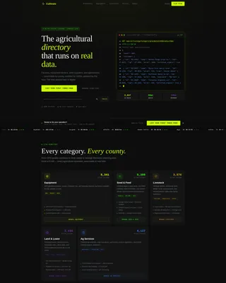 Agriculture Directory Landing Page Template