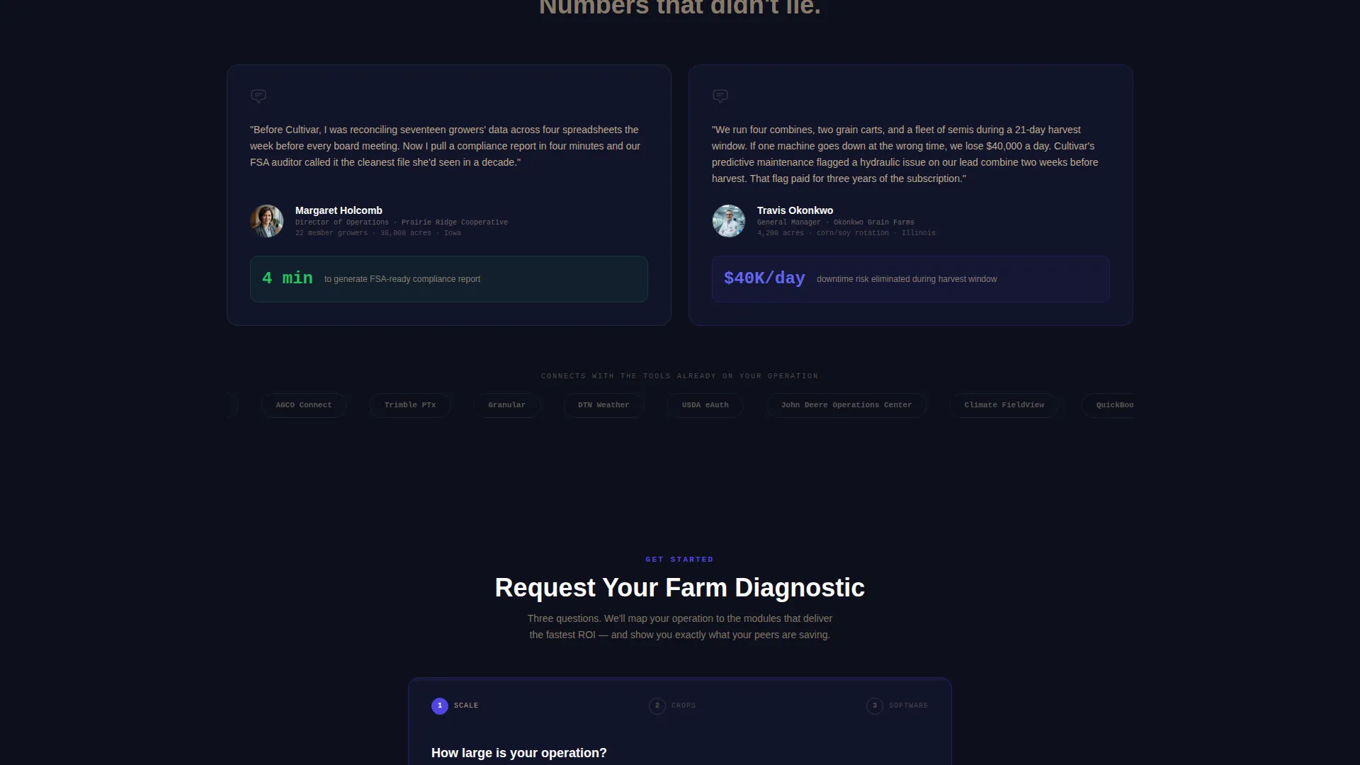 Agriculture ERP Dashboard Landing Page Template