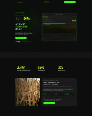 Agriculture Software Professional Website Template