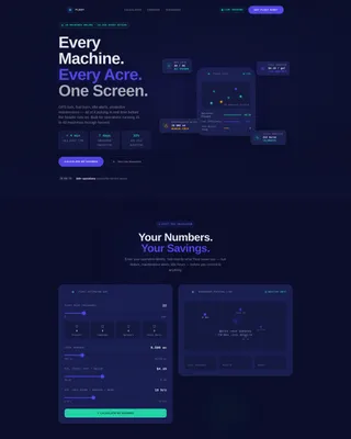 Agriculture Fleet Management Landing Page Template