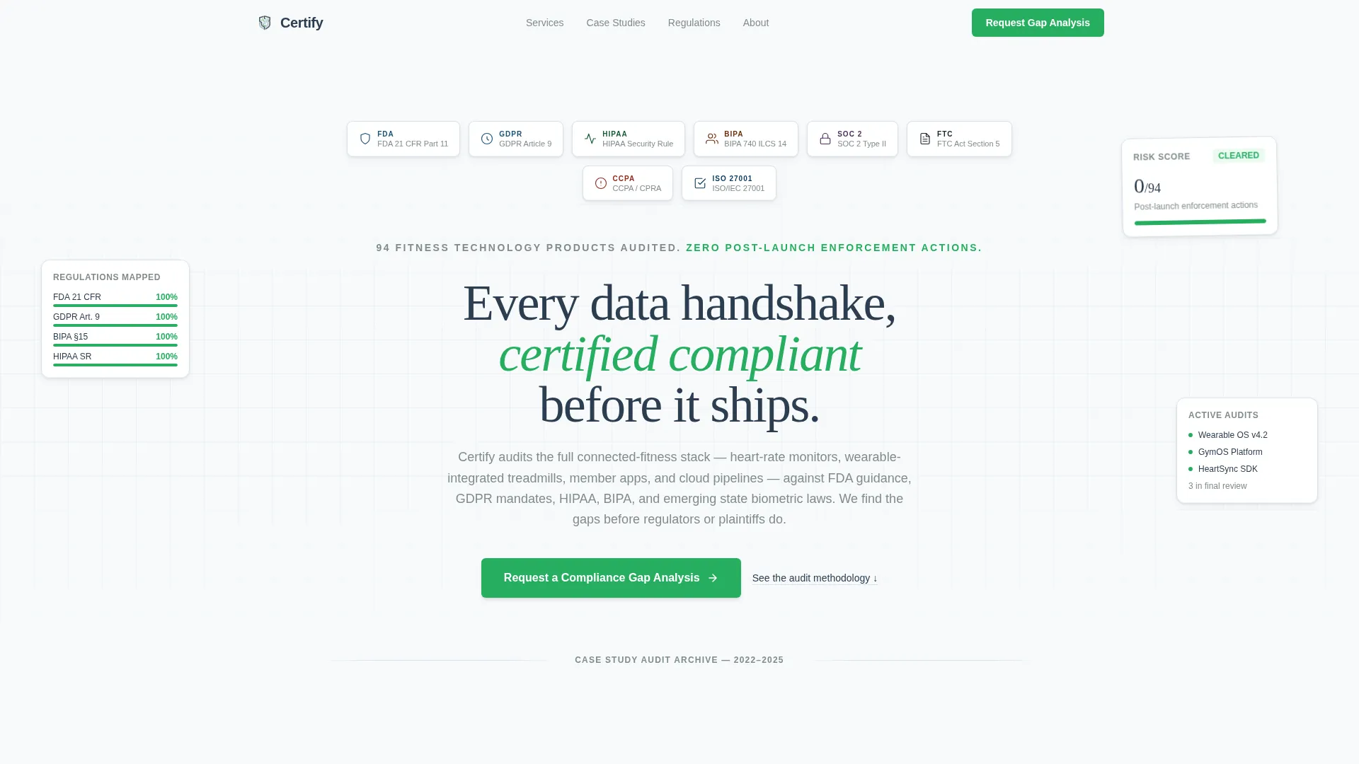 Fitness Consulting Privacy Policy Website Template