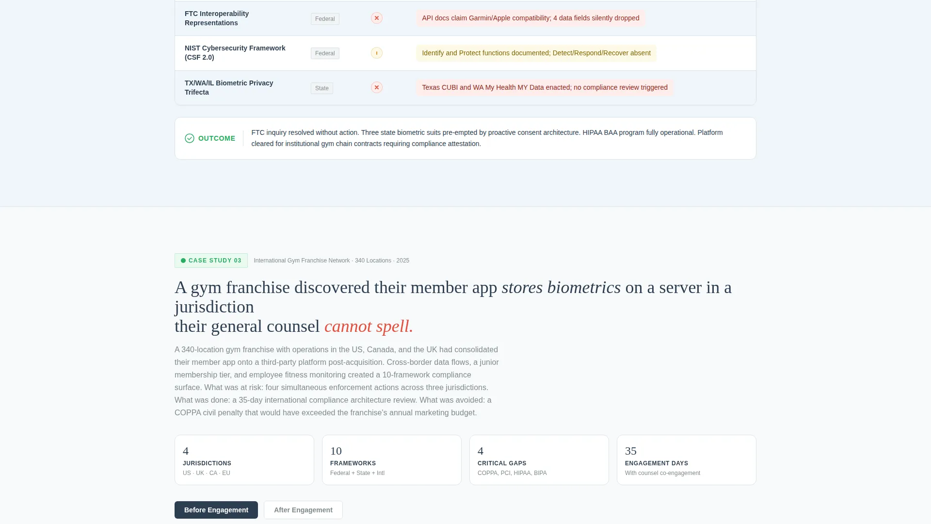 Fitness Consulting Privacy Policy Website Template