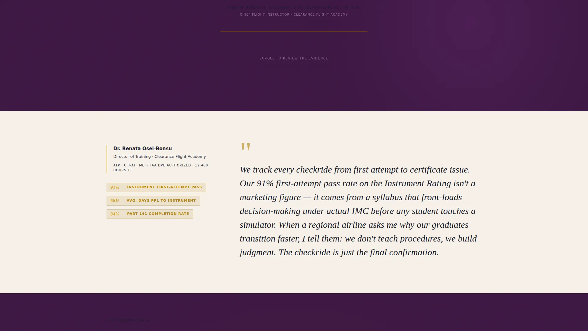 Comprehensive Pilot Training Landing Page Template