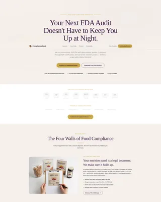 Food & Beverage Consulting Directory Website Template