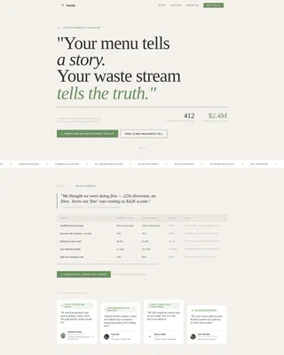 Food & Beverage Consulting Reviews Website Template