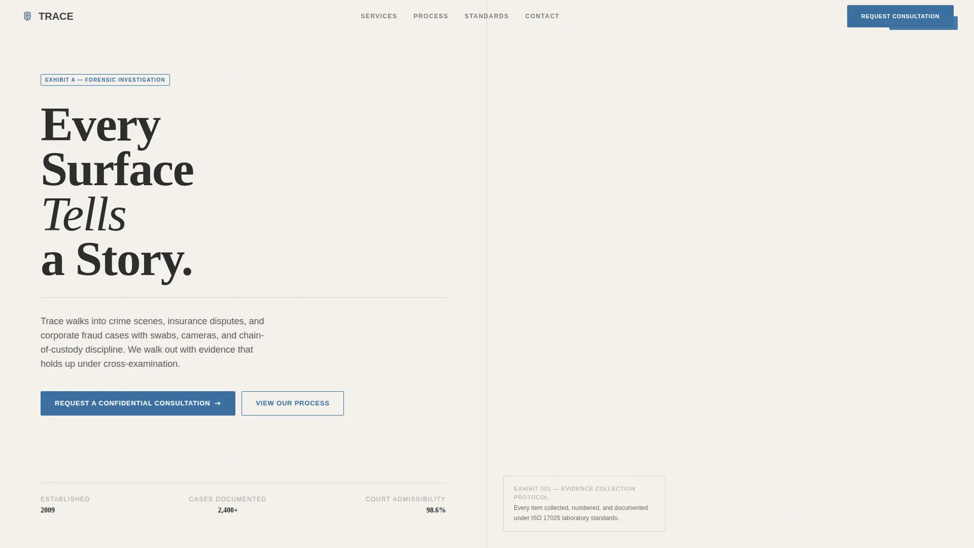 Private Investigation Blog Website Template