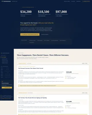 Franchise Consulting Advanced Reviews Website Template