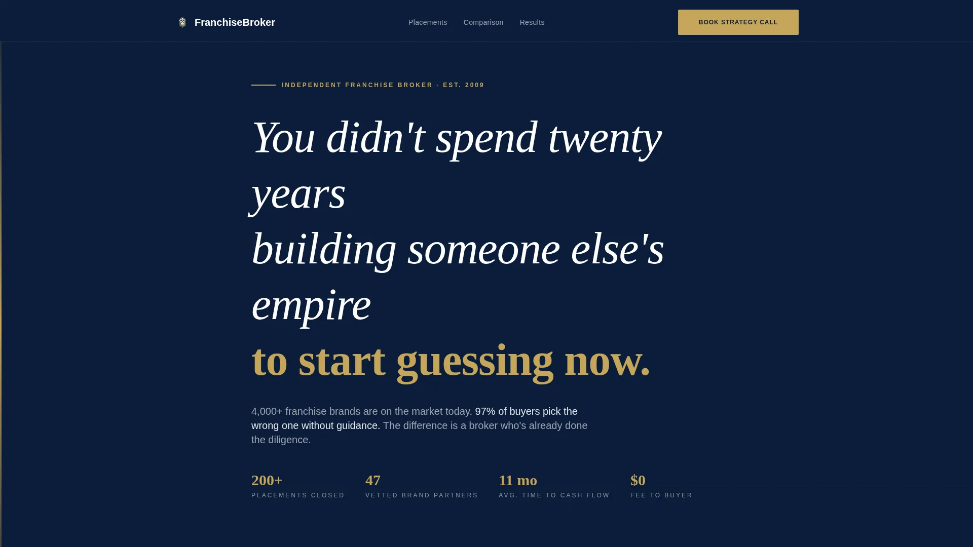 Franchise Consulting Advanced Booking Website Template