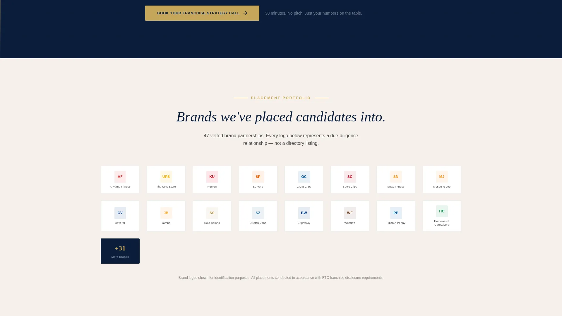 Franchise Consulting Advanced Booking Website Template