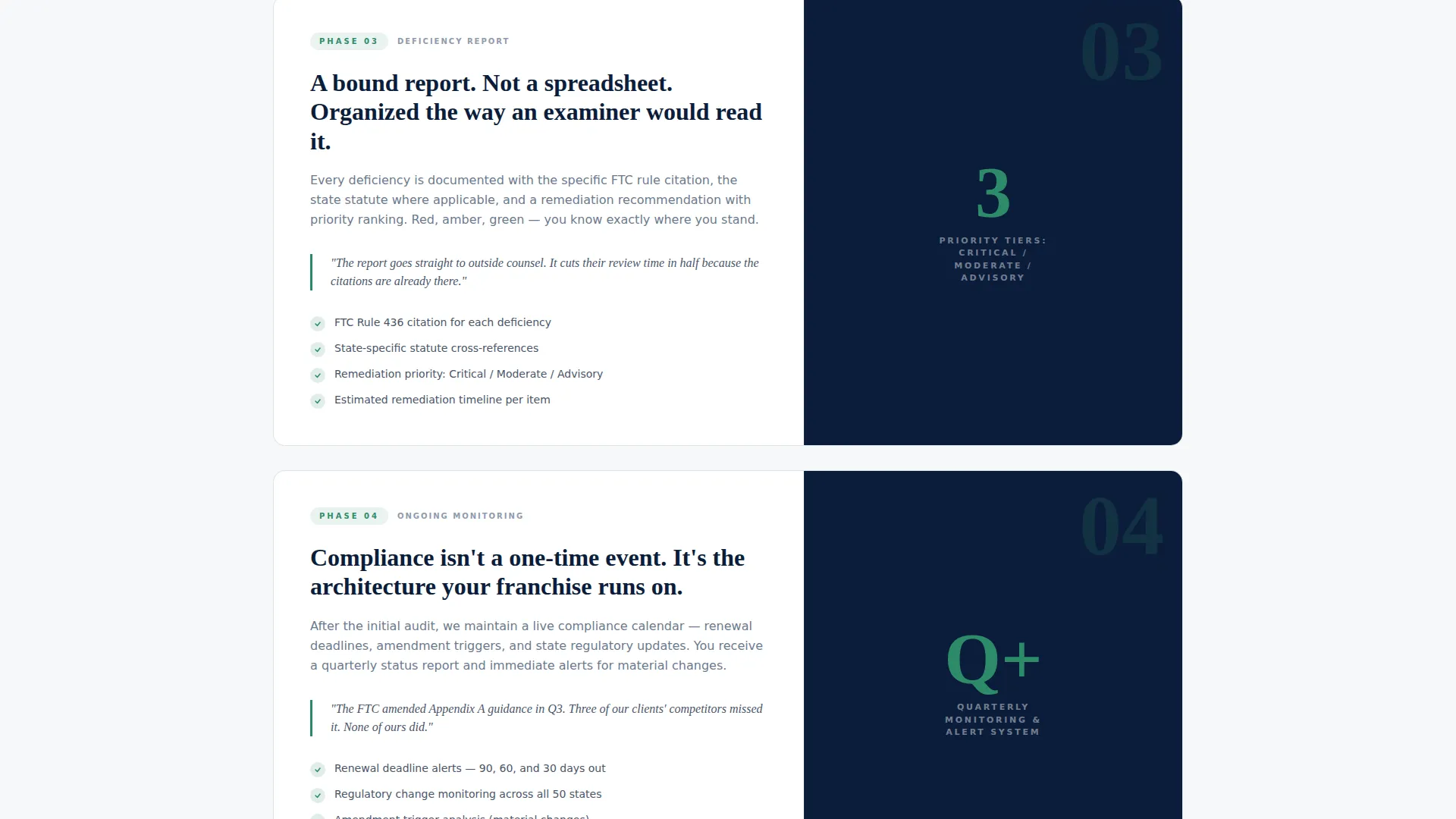 Franchise Consulting Booking Website Template