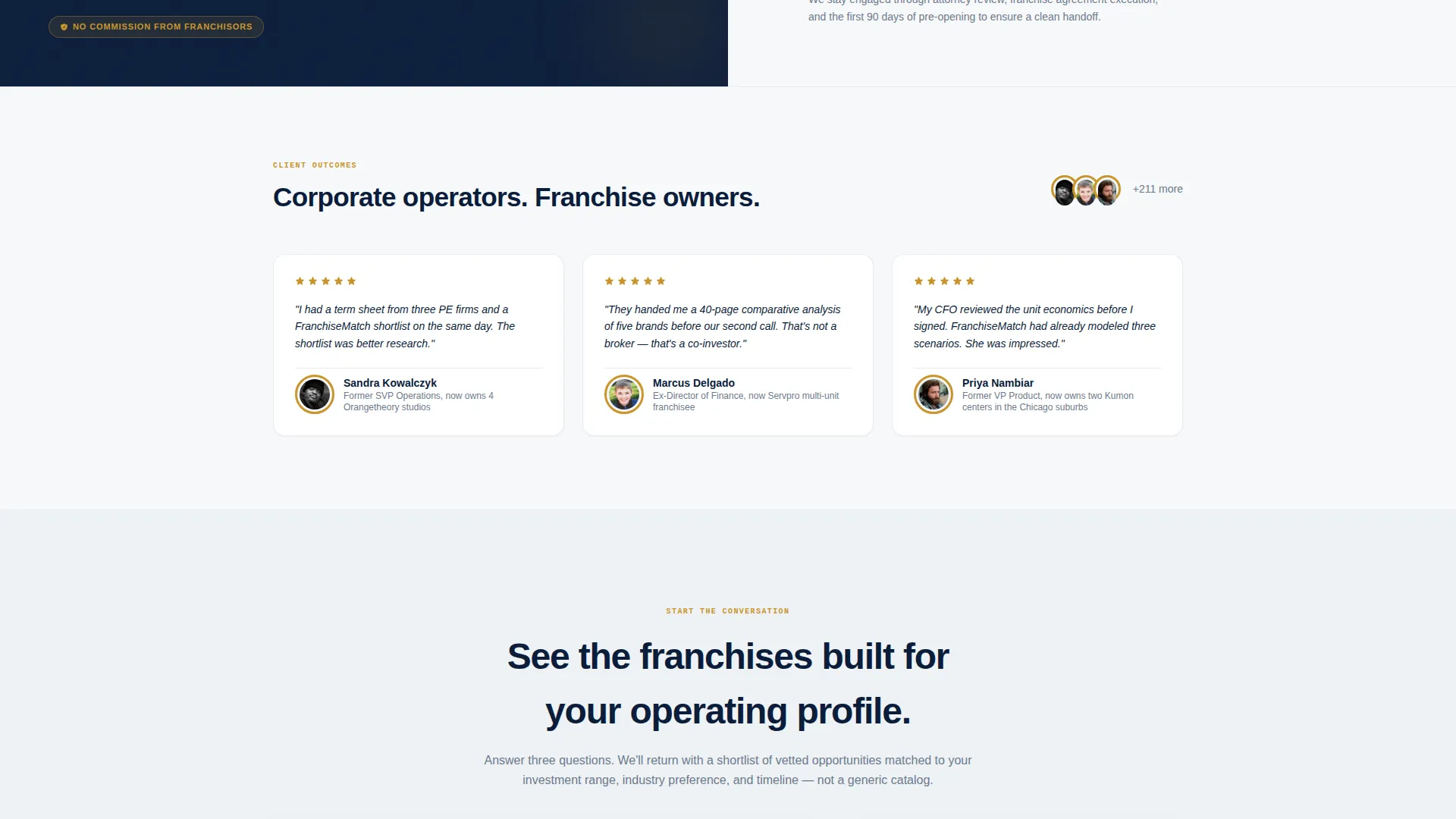 Franchise Consulting Reviews Website Template