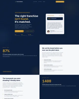Franchise Consulting Reviews Website Template