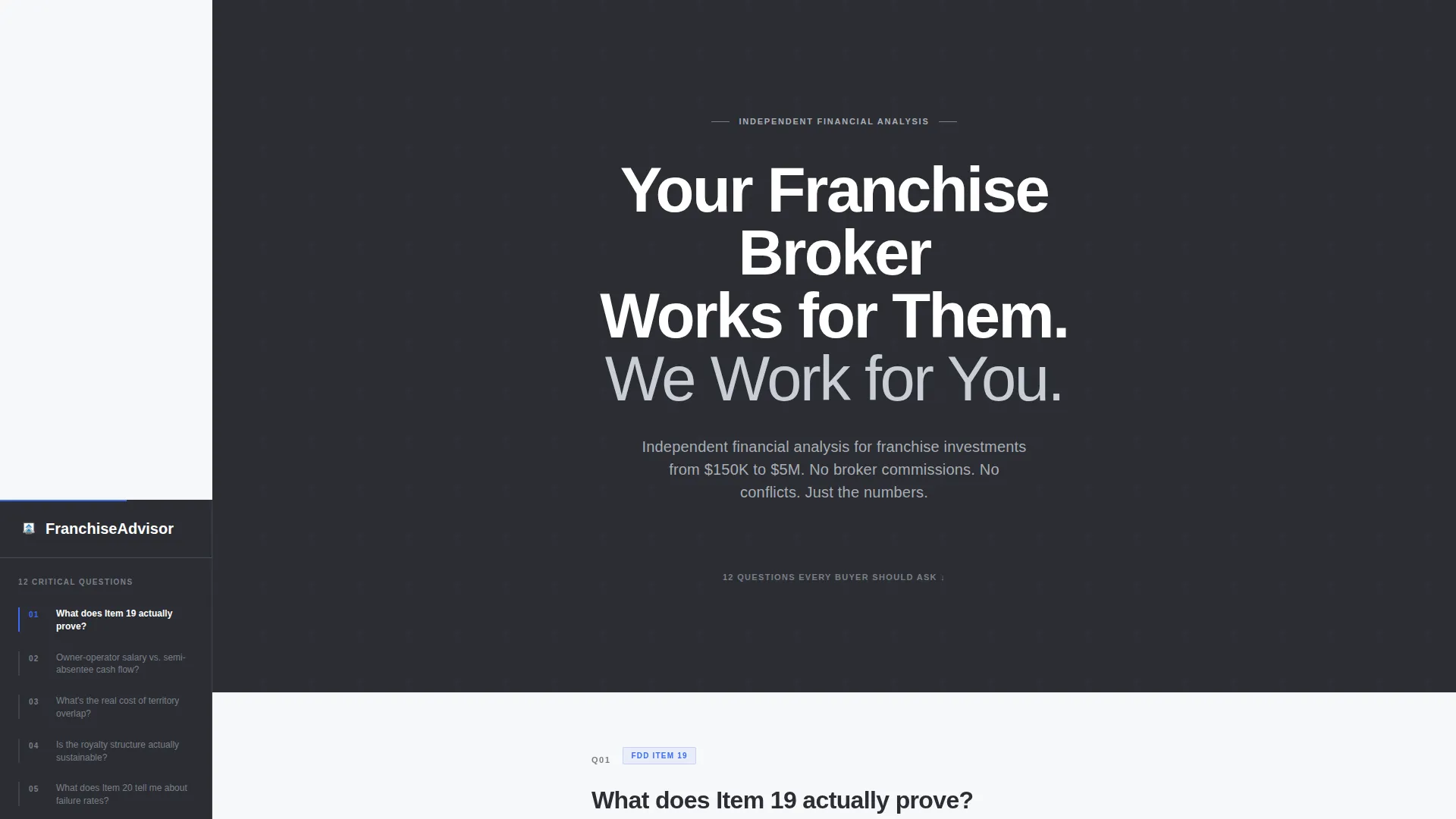 Franchise Consulting Professional Website Template