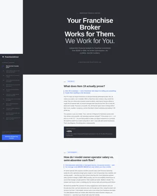 Franchise Consulting Professional Website Template