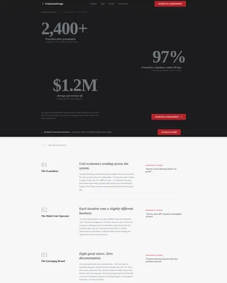 Franchise Consulting Specialist Booking Website Template
