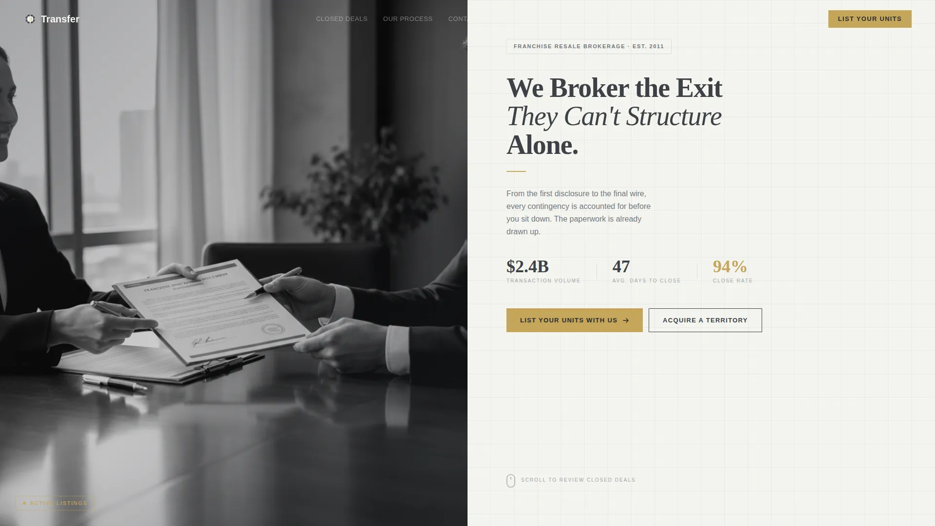 Franchise Consulting Specialist Reviews Website Template